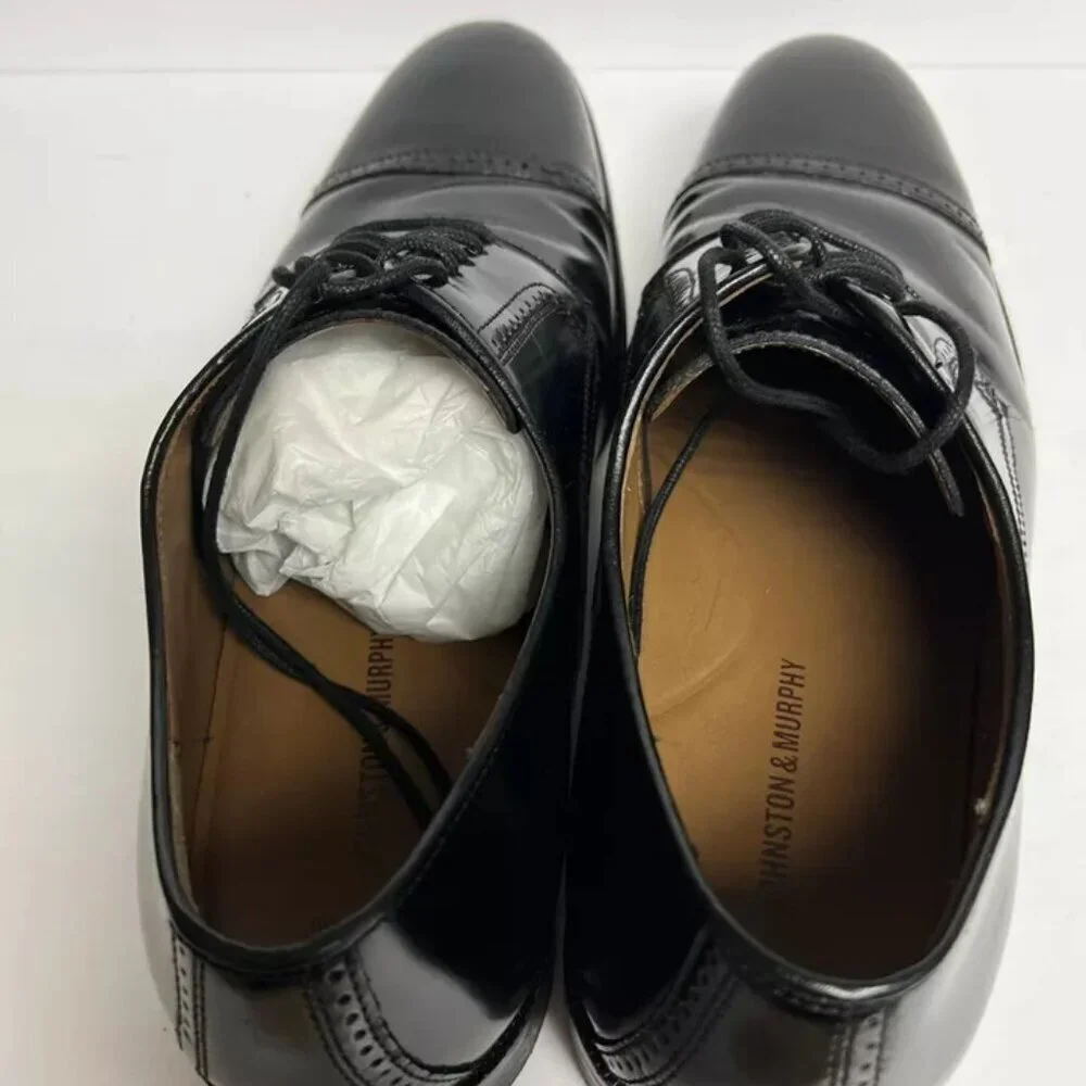 Johnston & Murphy Men's Bradford Oxford Black, Size 13 D